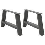 ZNTS Coffee Table Legs A-Shaped 2 pcs Anthracite 60x cm Steel 4012822