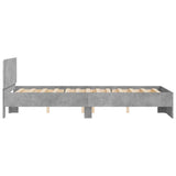 Bed Frame Concrete Grey Engineered wood, Plywood Double Bed Frame 3207619