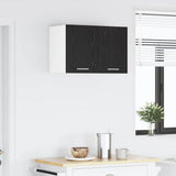 Hanging Cabinet 2 pcs Black Oak and White 30 x 31 x 40 cm 884117