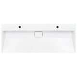 Wash Basin 120x46x11 cm Mineral Cast/Marble Cast White 144068