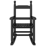 Rocking Chair for Children Black Solid Wood Poplar 4008879