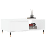 ZNTS Coffee Table White 90x60x35 cm Engineered Wood 827052