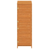 ZNTS Garden Shed Brown 55x52x174.5 cm Solid Wood Fir 152189