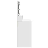 Dressing Table with LED White 80x41x134.5 cm 848185