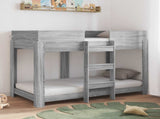 Bunk Bed for Kids Grey Sonoma 80 x 160 cm Engineered Wood 3410552