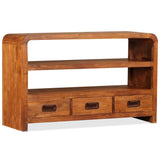 TV Cabinet Solid Wood Acacia 90x30x55 cm 244681