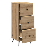 Drawer Cabinet Artisan Oak 33 x 34.5 x 90 cm Engineered Wood 895544