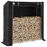 Firewood Rack with Rain Cover 200x60x200 cm Galvanised Steel 4104957