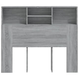 Headboard Cabinet Grey Sonoma 120x19x103.5 cm 817247