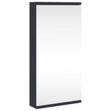 Corner Bathroom Mirror Cabinet Grey 30x24x60 cm 357978
