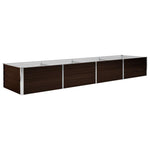 Garden Raised Bed Brown 320x80x45 cm Galvanised Steel 45716