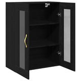 Wall Cabinet Black Oak 69.5 x 34 x 90 cm Engineered Wood 862164