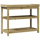 Potting Table with Shelves 108x45x86.5 cm Impregnated Wood Pine 832441