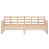 ZNTS Pull-out Day Bed without Mattress Solid Wood Pine 2x cm 820382