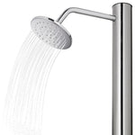 ZNTS Garden Shower with Brown Base 220 cm Stainless Steel 3070788
