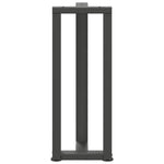 ZNTS Console Table Legs T-Shaped 2 pcs Anthracite 38x25x cm Steel 4013046