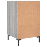 Bedside Cabinet Grey Sonoma 40x40x66 cm Engineered Wood 827666