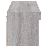 TV Cabinet with LED Lights Grey Sonoma 100x30x30 cm 837165