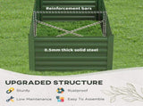 Raised Beds for Garden, Galvanised Steel Outdoor Planters with Multi-reinforced Rods, 180 x 90 x 59 T3398P315948