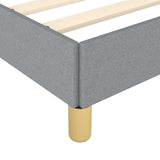 Bed Frame without Mattress Light Grey 100x203 cm Twin XL Fabric 346853