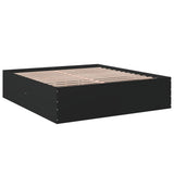 Bed Frame without Mattress Black 200x200 cm 3280896