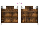 Bathroom Cabinet Set 5 pcs Smoked Oak 43 x 11.5 x 60.5 cm 3406291