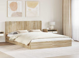 Bed Frame with Storage and Headboard 3 pcs Engineered Wood 3414021