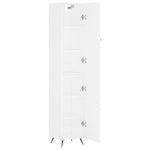 Highboard White 34.5x34x180 cm Engineered Wood 3198761