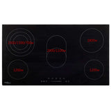 Ceramic Hob with 5 Burners Touch Control 77 cm 8500 W 51440