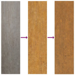 ZNTS Wall Planters 2 pcs Rusty Corten Steel 53x10x17 cm 823686