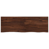 Live Edge Table Top 140 x 60 x 3.5 cm Rectangular Dark Brown 938551
