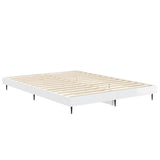 Bed Frame without Mattress High Gloss White 135x190 cm Double 832287