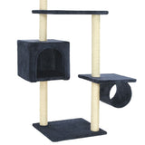 Cat Tree with Sisal Scratching Posts 260 cm Dark Blue 170536