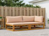 Sectional Sofa Set with Cushions 2 pcs 2-Seater 42028334