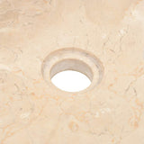142773 Sink 45x30x12 cm Marble High Gloss Cream