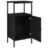 Bedside Cabinet 2 pcs Black Oak 41 x 31 x 80 cm Engineered Wood 862918