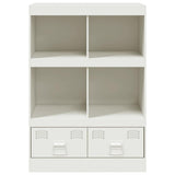 Highboard White 67x39x95 cm Steel 841804