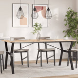 Dining Table Legs Y-Frame 160x80x73 cm Steel 357936