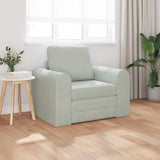 Sofa Bed Light Grey 98 x 71 x 83 cm Velvet 4106666