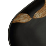 Countertop Basin Black Oval 59x40x14 cm Ceramic 155106