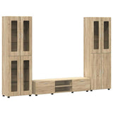 TV Cabinet Set FLORIN 3 pcs Sonoma Oak Engineered Wood 3398006