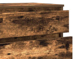 Drawer Cabinet Smoked Oak 60x36x103 cm Engineered Wood 823021