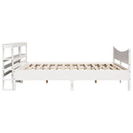 Bed Frame with Headboard White 180x200 cm Super King Solid Wood Pine 3306295
