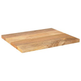 Table Top 60x50x2.5 cm Rectangular Solid Wood Mango 371457
