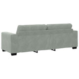 Sofa Set with Cushion 3 pcs Grey 221 x 78 x 80 cm Velvet 3324639