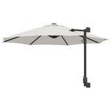 Garden Parasol Sand 248 x 248 x 148 cm Polyester and Steel 42003227
