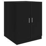 ZNTS Washing Machine Cabinet Black 71x71.5x91.5 cm 808396