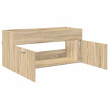 Sink cabinet with Storage with Door Sonoma Oak Engineered Wood 880437