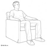 Armchair Police Blue 70 x 81 x 82 cm Velvet 42041033