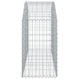 Arched Gabion Basket 150x50x80/100 cm Galvanised Iron 153454